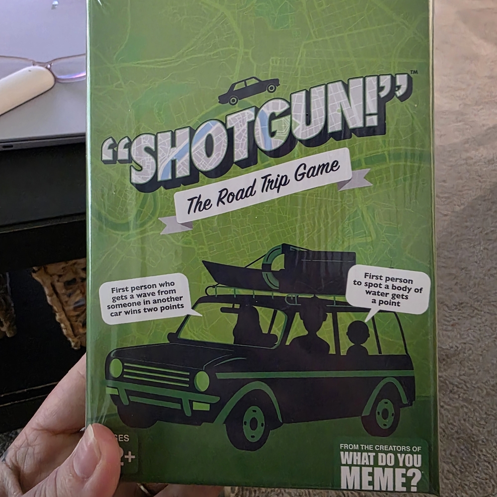 Shotgun! The Road Trip Game by What Do You Meme? - Green